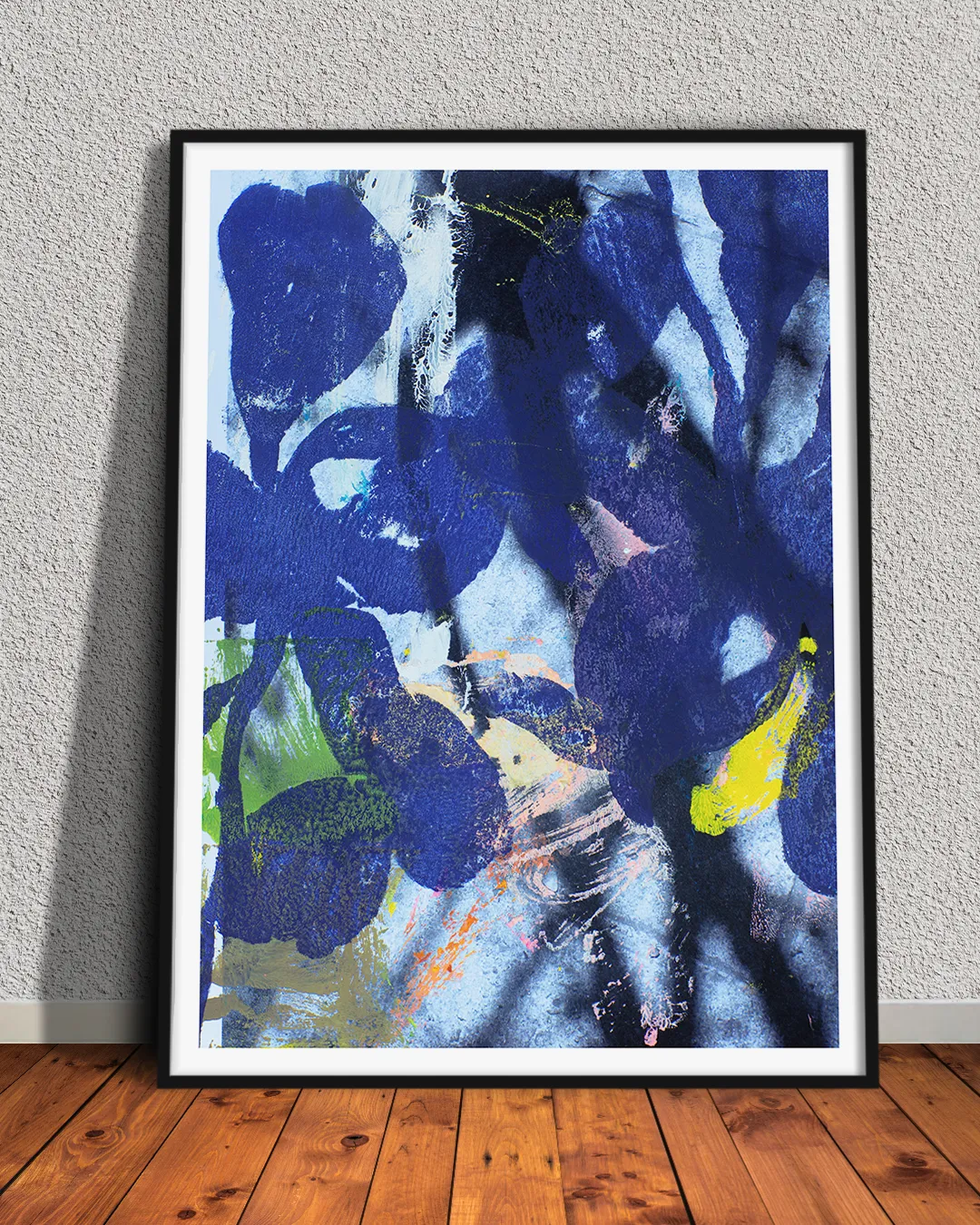 EH - Blaue Blätter mit Schatten