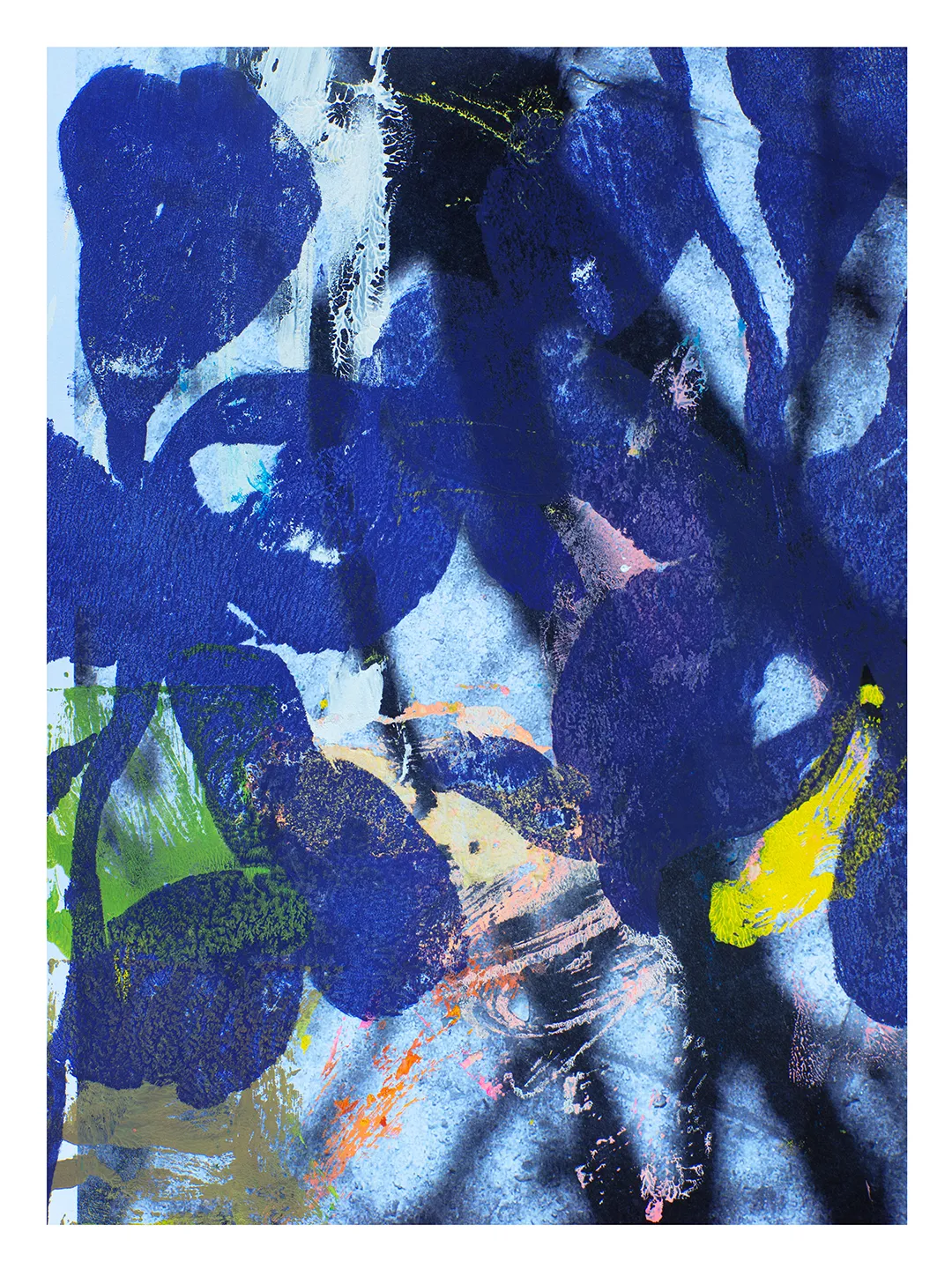 EH - Blaue Blätter mit Schatten