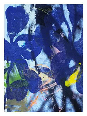 EH - Blaue Blätter mit Schatten