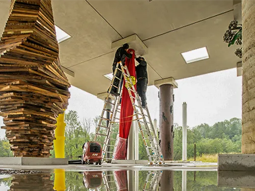 STOA 169 - beim Aufbau